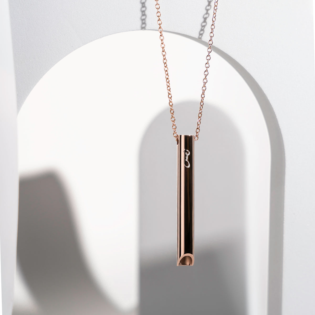 NAFAS - Anxiety Breathing Necklace - Rose Gold