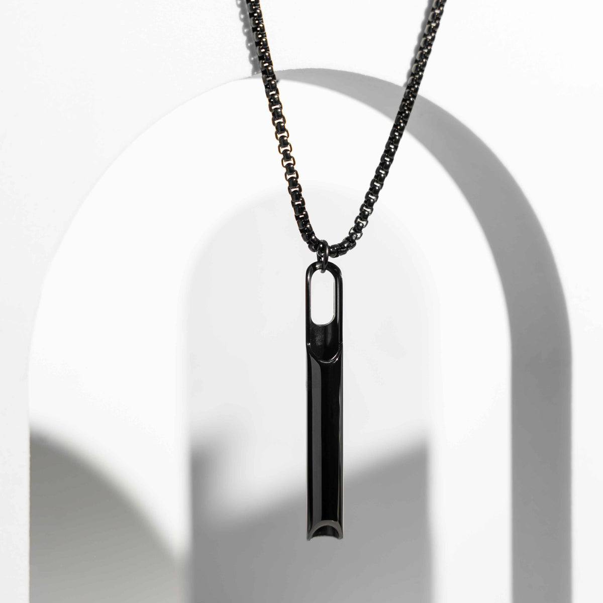 NAFAS Smooth Flow - Anxiety Breathing Necklace - Black