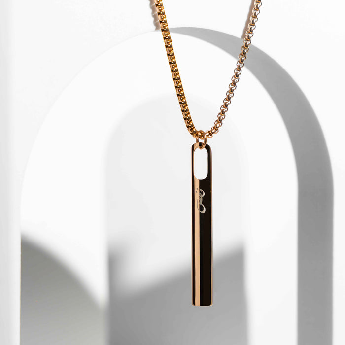 NAFAS Smooth Flow - Anxiety Breathing Necklace - Rose Gold