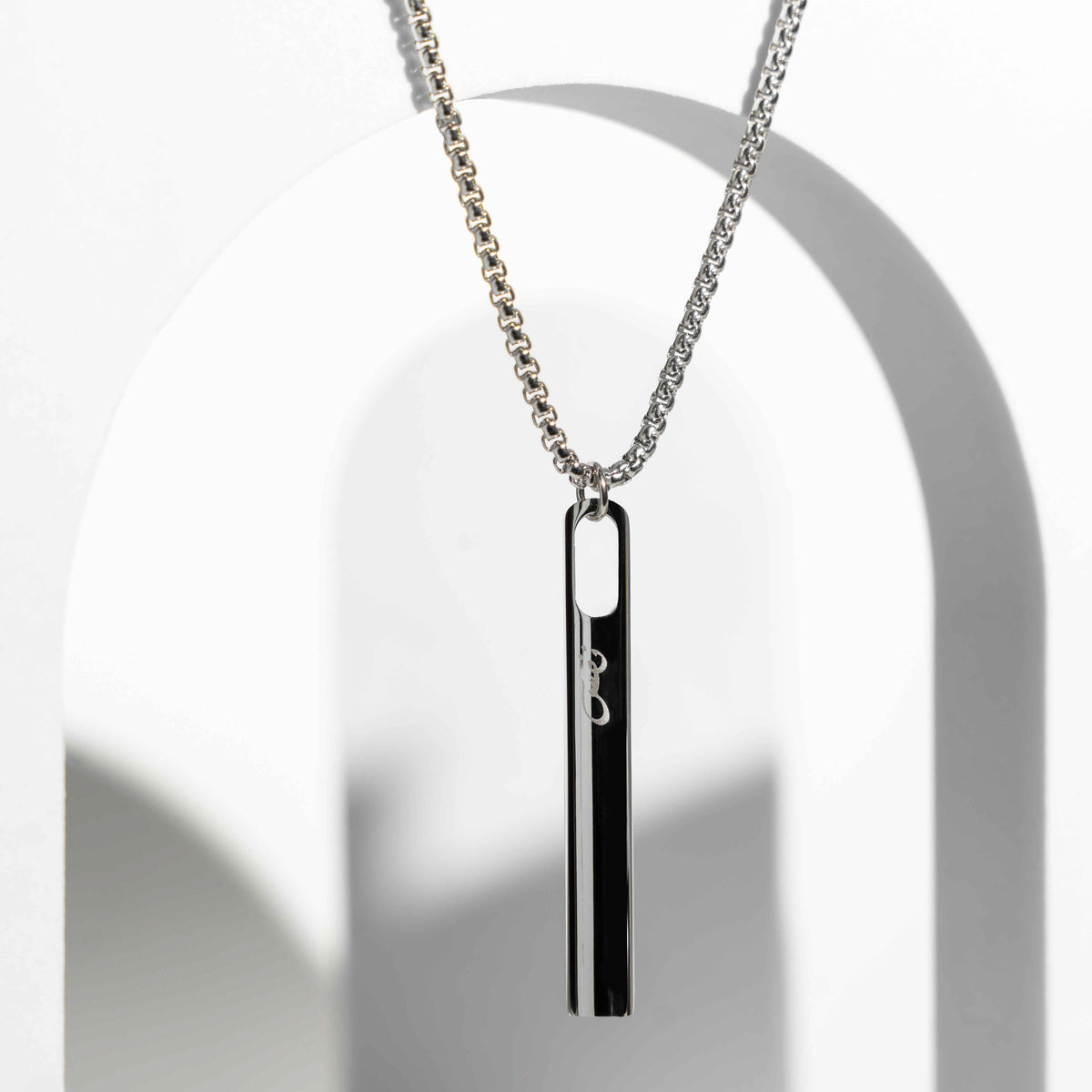 NAFAS Smooth Flow - Anxiety Breathing Necklace - Silver