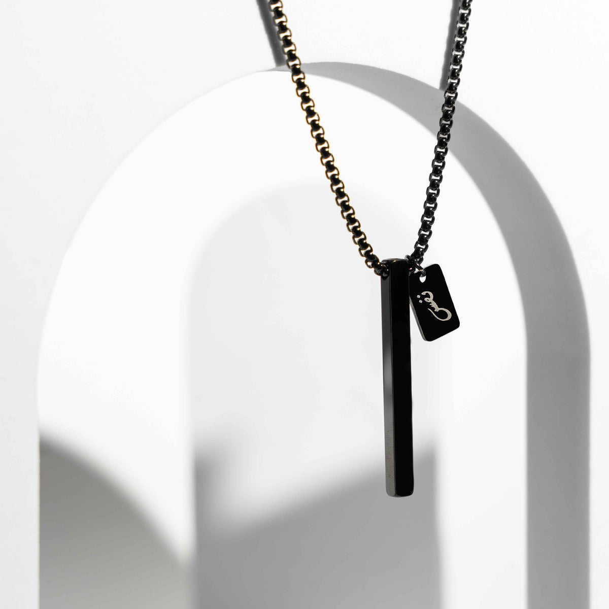 NAFAS Tranquil Breathe - Anxiety Breathing Necklace - Black