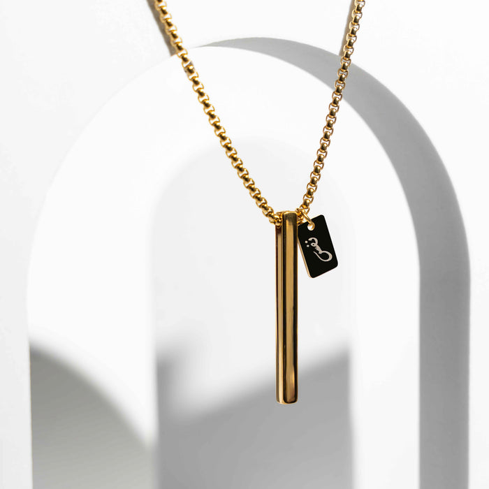 NAFAS Tranquil Breathe - Anxiety Breathing Necklace - Gold