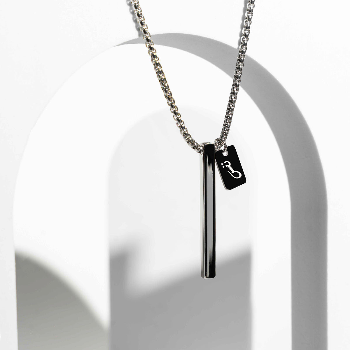 NAFAS Tranquil Breathe - Anxiety Breathing Necklace - Silver